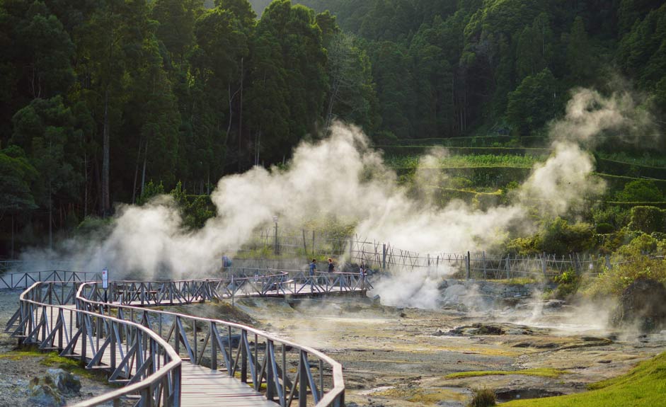 Caldeiras das Furnas in the Azores Islands