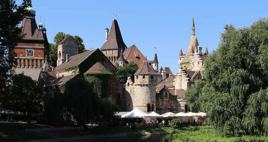 Vajdahunyad Castle in City Park Budapest