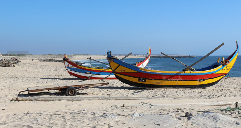 Fishing boats in Espinho Portugal