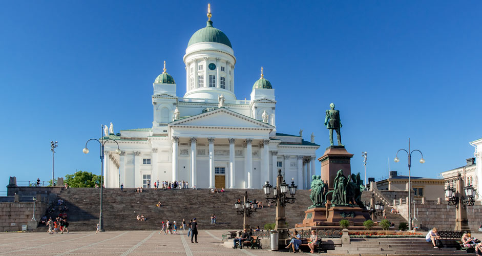Picture taken in Senate Square in Helsinki.