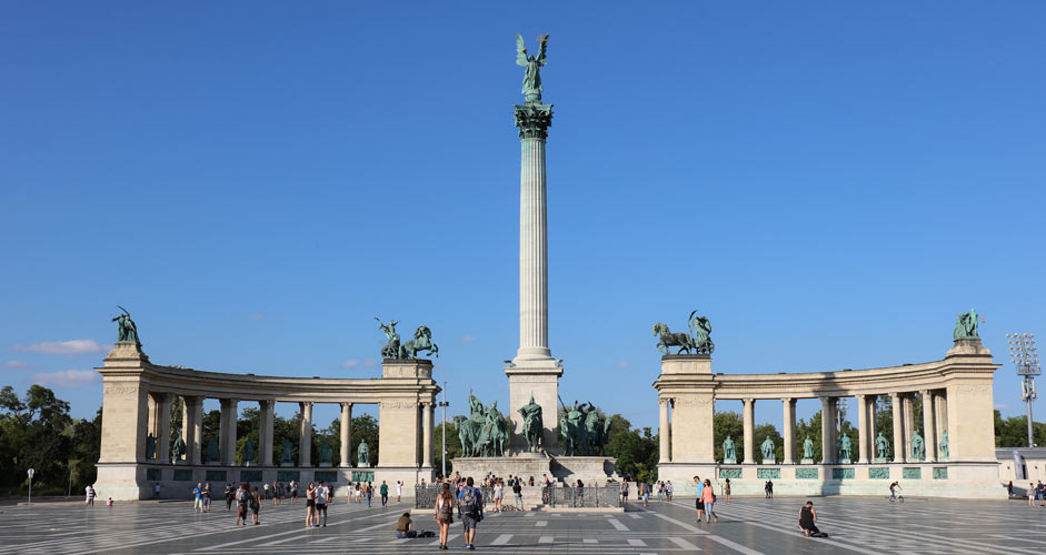 Millennium monument at Heroes' Square