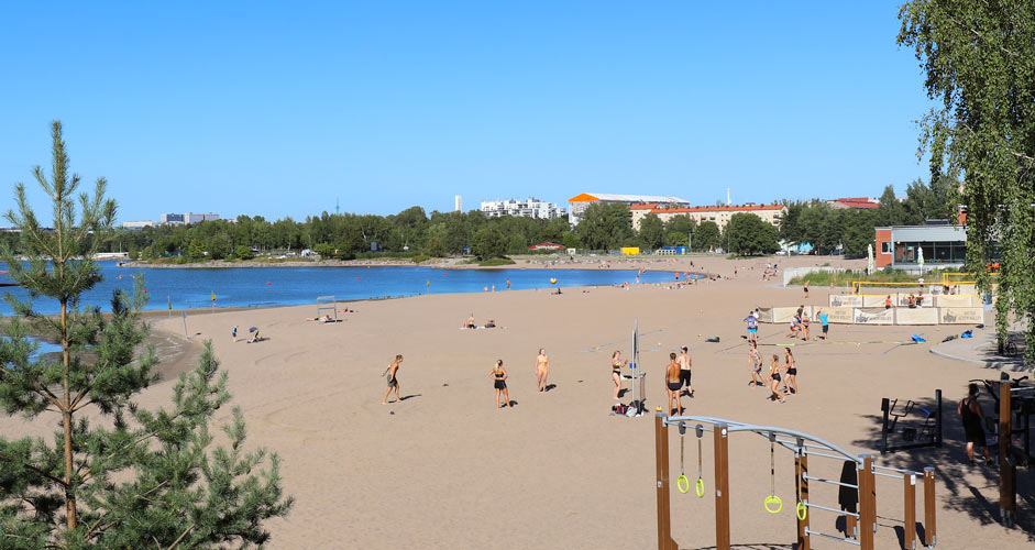 Hietaranta beach in Helsinki