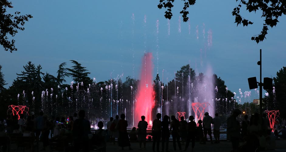 Musical fountain in Margaret Island