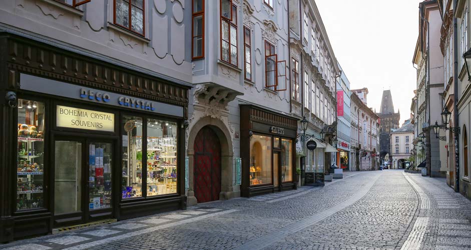 Prague shopping Bohemia Crystal