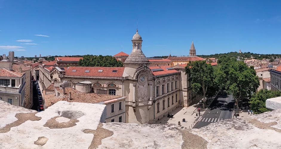 View from Nimes amphitheater