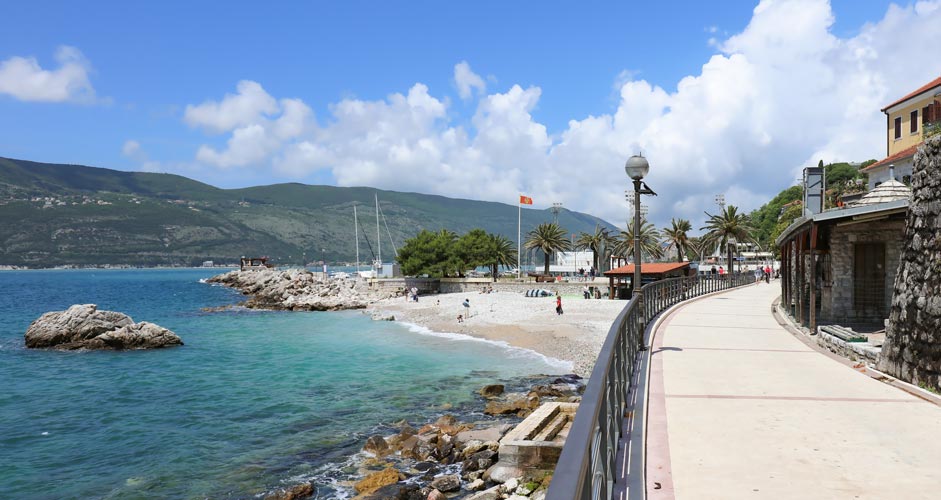 Sea promenade in Herceg Novi