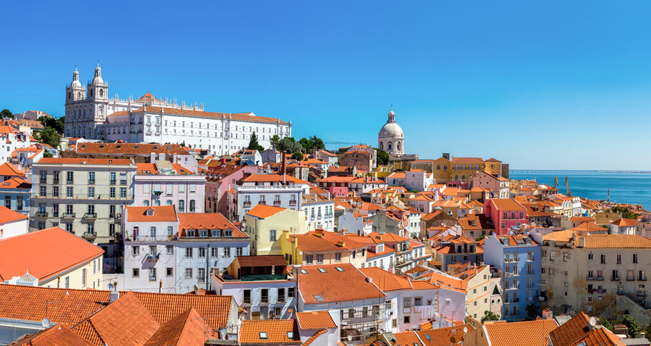 Alfama district in Lisbon
