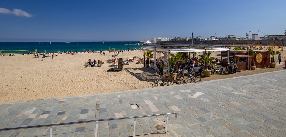 Nova Icària beach in Barcelona