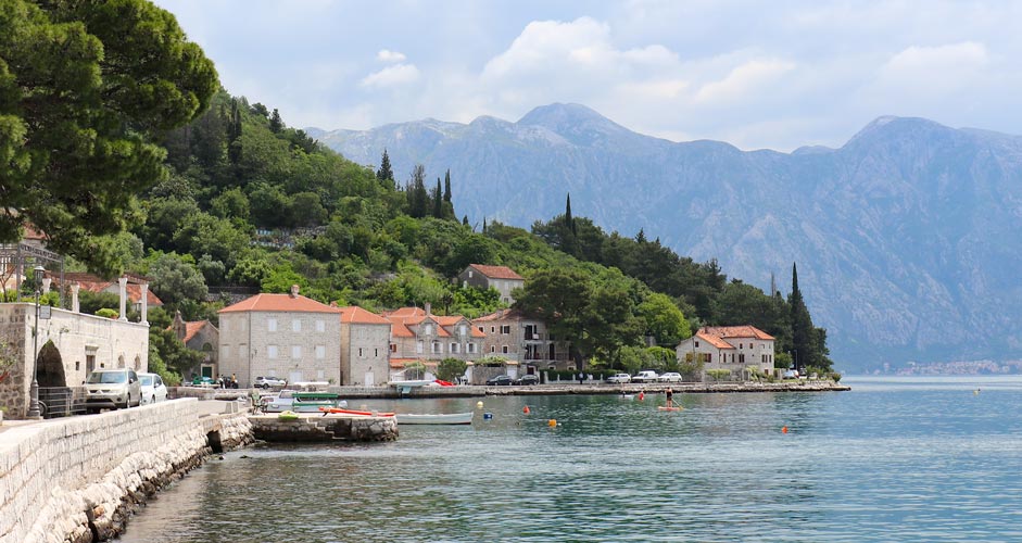 Kotor Bay and the town of Perast