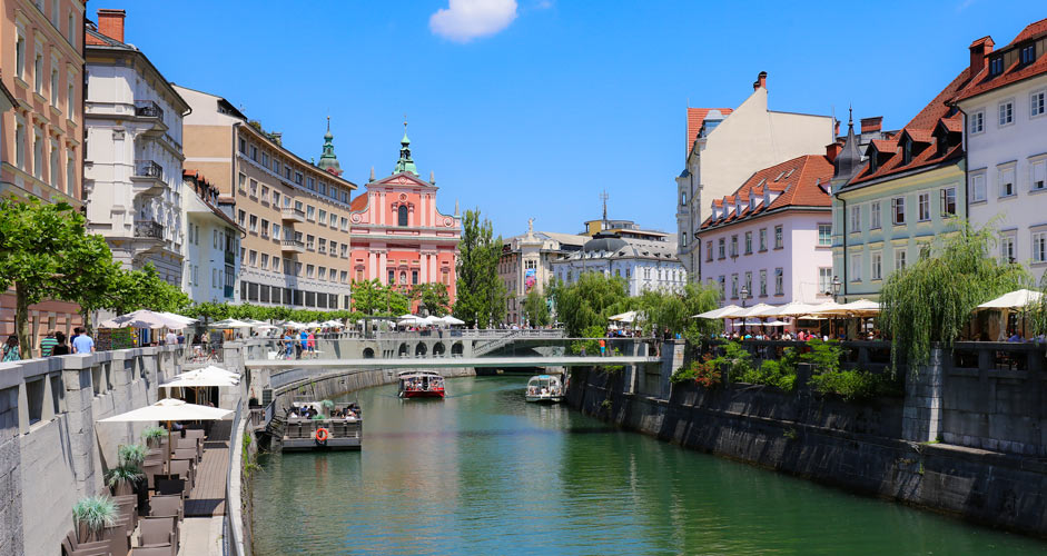 River Ljubljanica in Ljubljana
