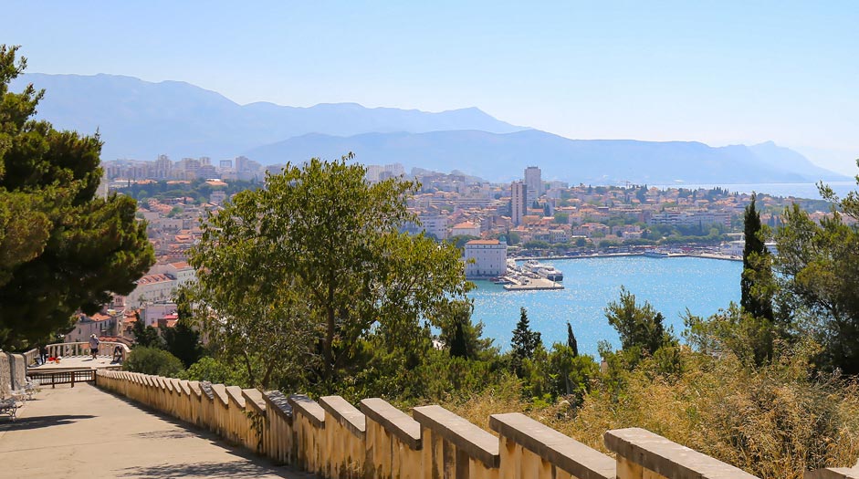 View of Split from Marjan Hill.