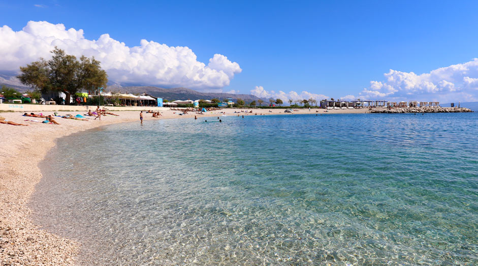 Znjan beach in Split, Croatia