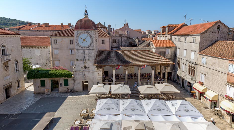 Clock tower in Trogir