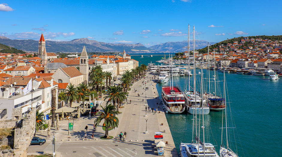 Riva promenade in Trogir