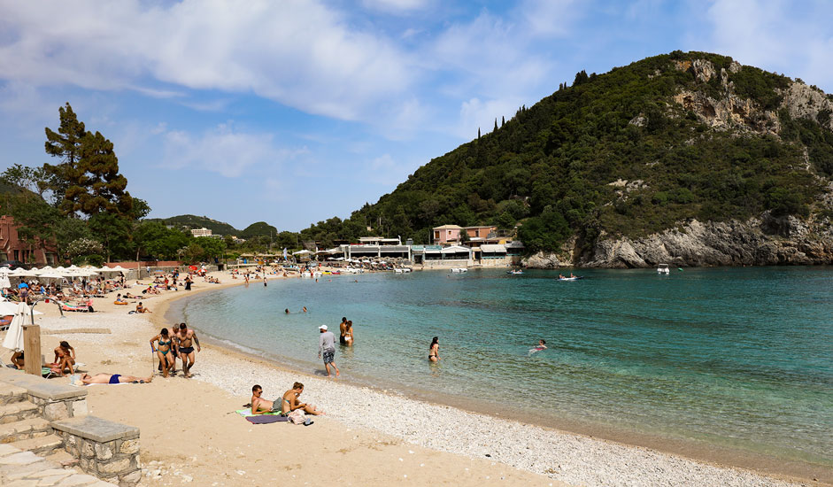 Agios Spiridon beach in Paleokastritsa