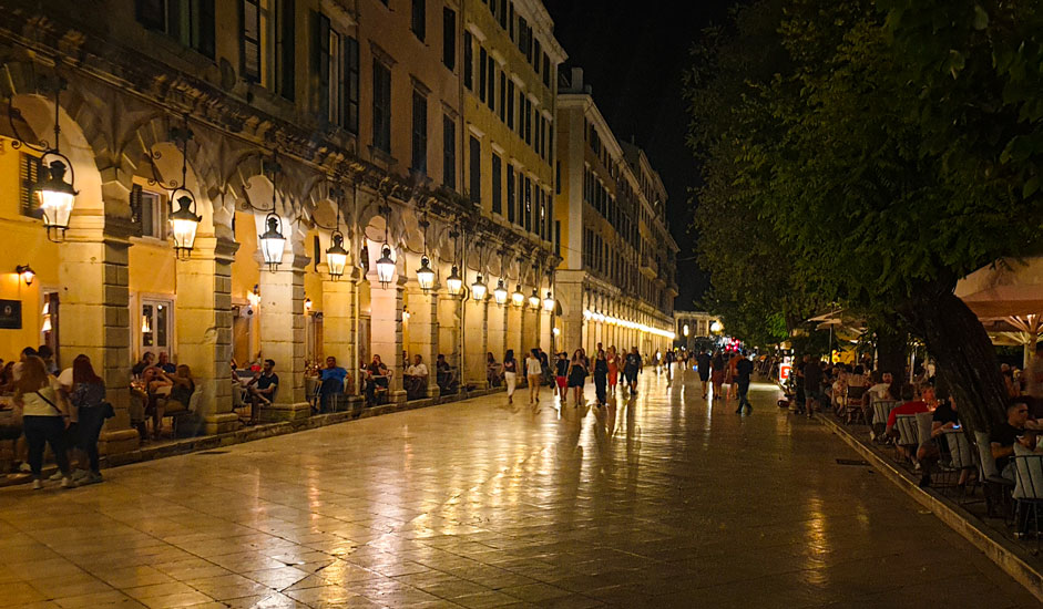 Liston street, Corfu Town