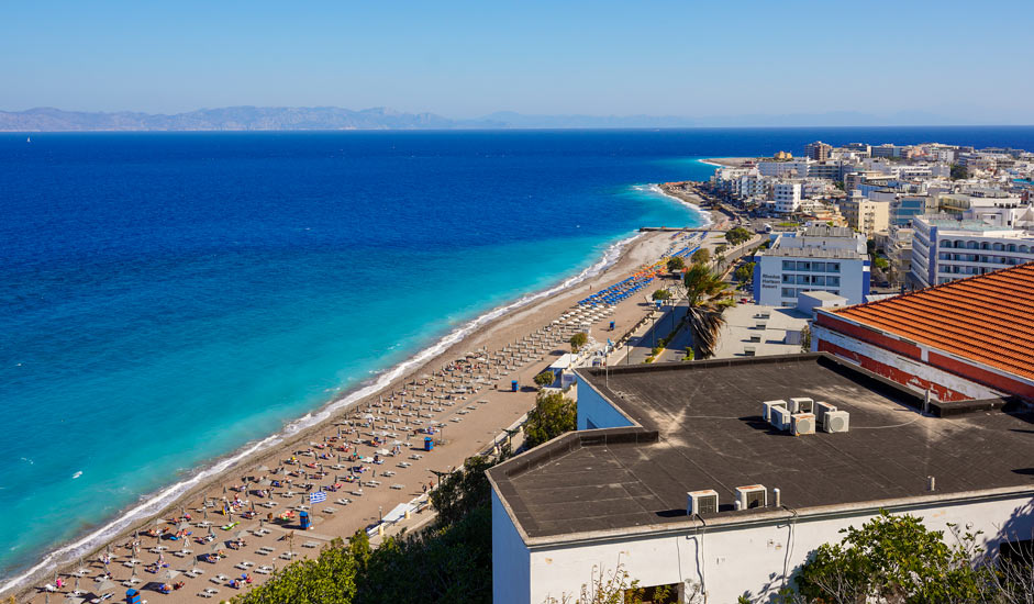 Akti Kanari Beach, Rhodes Greece
