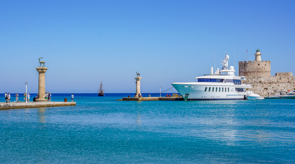 Mandraki harbour