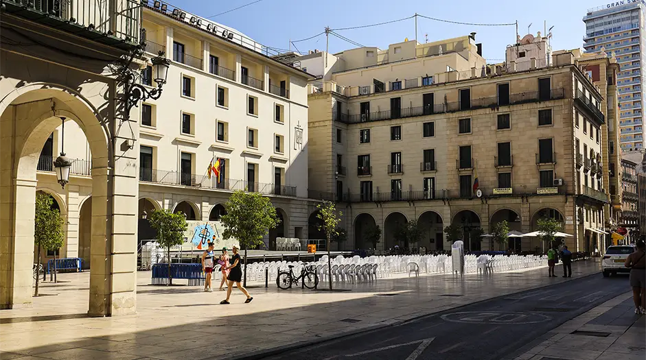 Plaça de l'Ajuntament, Town Hall Square, Alicante