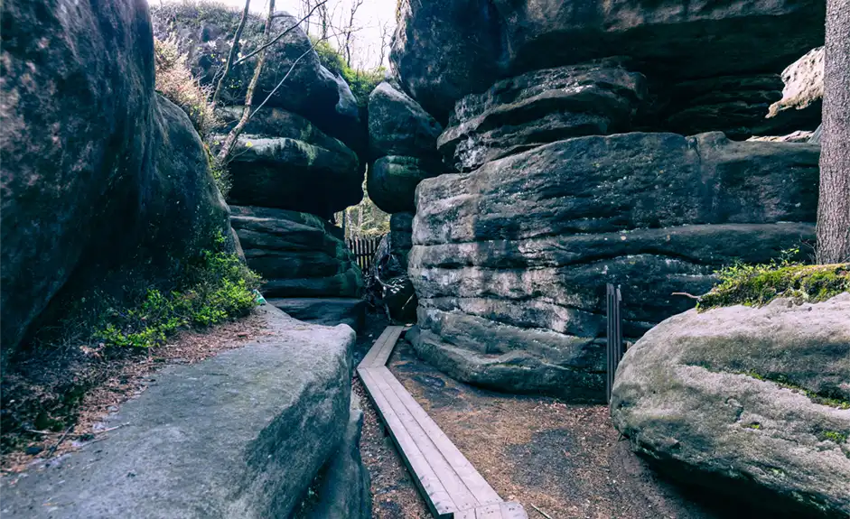 Rock formations in Gory Stolowe