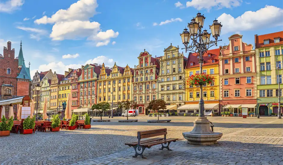 Wroclaw's Market Square - Poland
